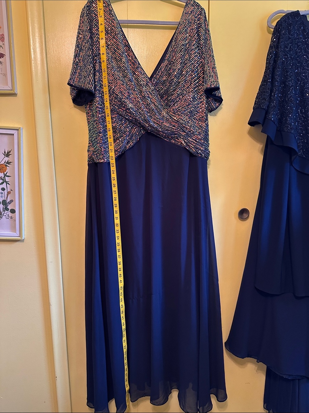 Navy Blue sequin Dress